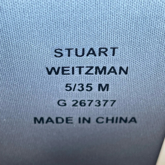 Stuart Weitzman The Griffin Rain Boot in Color Blue size 5/6.5 - Picture 4 of 12